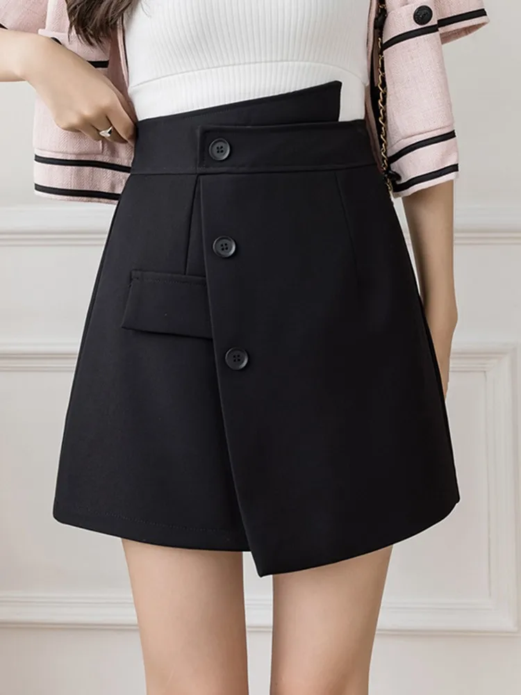

High Waist Mini Skirt Women New Arrival 2022 Fashion Korean Style Streetwear All-match Ladies Elegant A-line Short Skirts W993