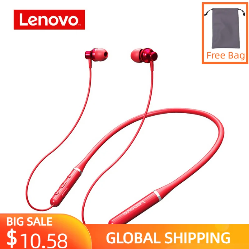

Lenovo XE05 Sport Headphones Thinkplus Live Pods Bluetooth 5.0 Wireless Neckband Headsets IPX5 Earphone Noise Cancelling Mic