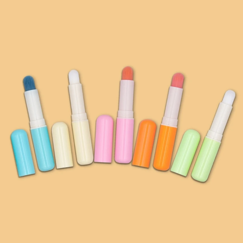 Нежная кисть из синтетического волокна для нанесения цвета и маскировки губ с