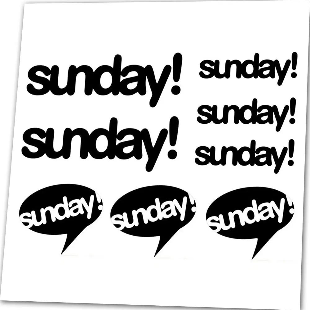 Для воскресенья BMX Виниловая наклейка с логотипом уличный парк свободный доступ