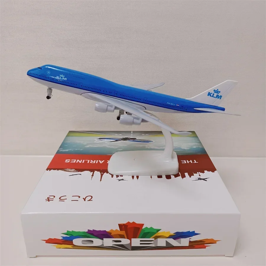 20 см сплав металла AIR Нидерланды KLM Airlines Boeing 747 B747 модель самолета Airways W колеса