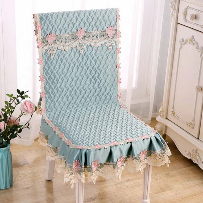 

Чехол на стул в Европейском стиле, модный Удобный высококачественный тканевый чехол на стул с кружевной каймой, современный простой дизайн,...