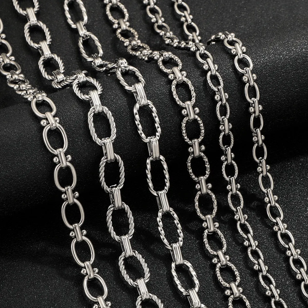 1 м новая высококачественная толстая цепочка из нержавеющей стали мульти-стиль