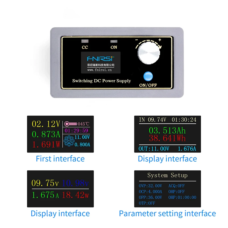 CNC DC DC Buck Boost Converter Power Supply 0.5-30V For Solar Battery Charging