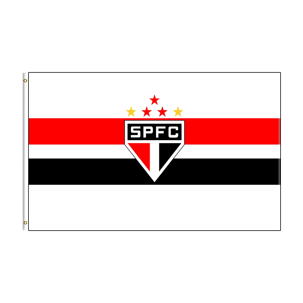 

90x150cm Sao Paulo Flag Polyester Printed Football Team For Decoration