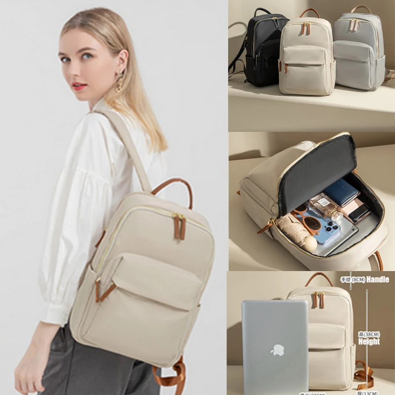 S Woman Laptop Backpack Business Travel Bags 15 Inches Large