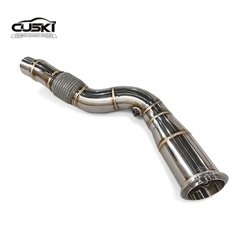 Pertains для BMW M3 M4 F80 F82 3.0T 2014-2019 без кошачьей даунпайпы фитинги модификации