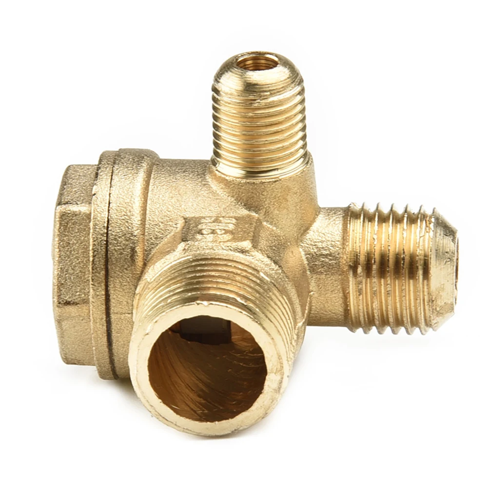 

Air Compressor Check Valve Air Cut Off Valve 10x14x16mm Brass Compression Resistant Resis-Corrosion For Oil-Free Air Compressor