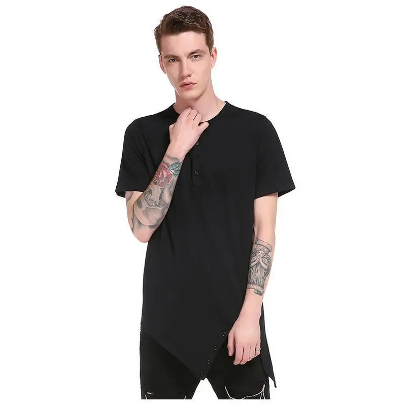 

7582-T-The new summer seamless v-neck ice silk short-sleeved t-shirt man t-shirt in solid color