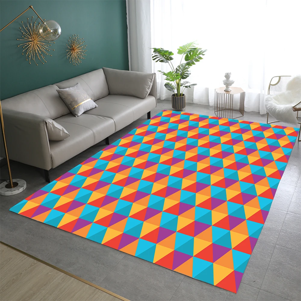 

Коврики и ковровые покрытия для дома, гостиной, коврики для спальни, украшение, геометрический мягкий нордический роскошный меховой коврик ...