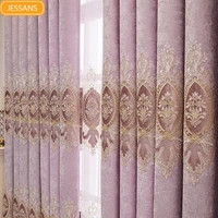 european style luxury curtains 2022 new living room blackout embroidered bedroom extravagance floor to ceiling customization