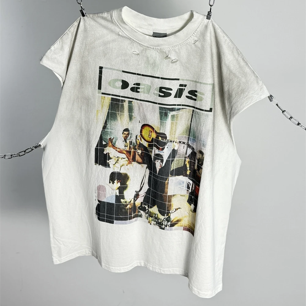 Хлопковый жилет Yao Fashion Vintage Band Punk