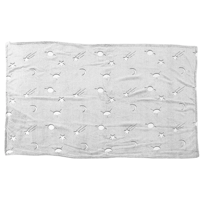 

Children's Night Fluorescent Blanket Coral Flannel Glow Flannel Home Rug Children's Fluorescent Blanket