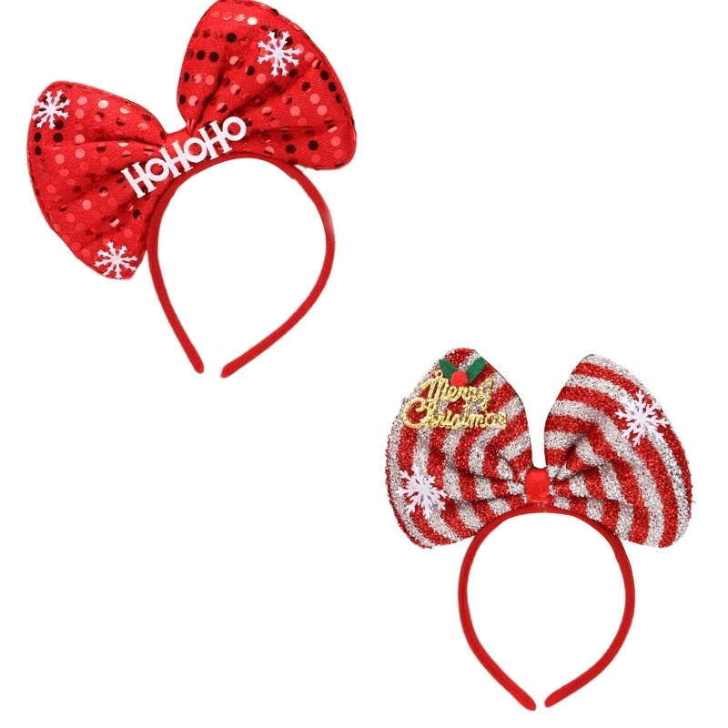 

Christmas Party Sequins Hairhoop Holiday Shimmering Headband Festival Hairbands