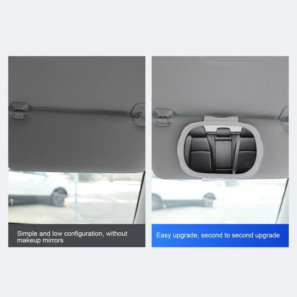 

Car Interior Mirror One Button Brightness Adjustment Car Sun Visor Mirror LED Car Visor Makeup Mirror