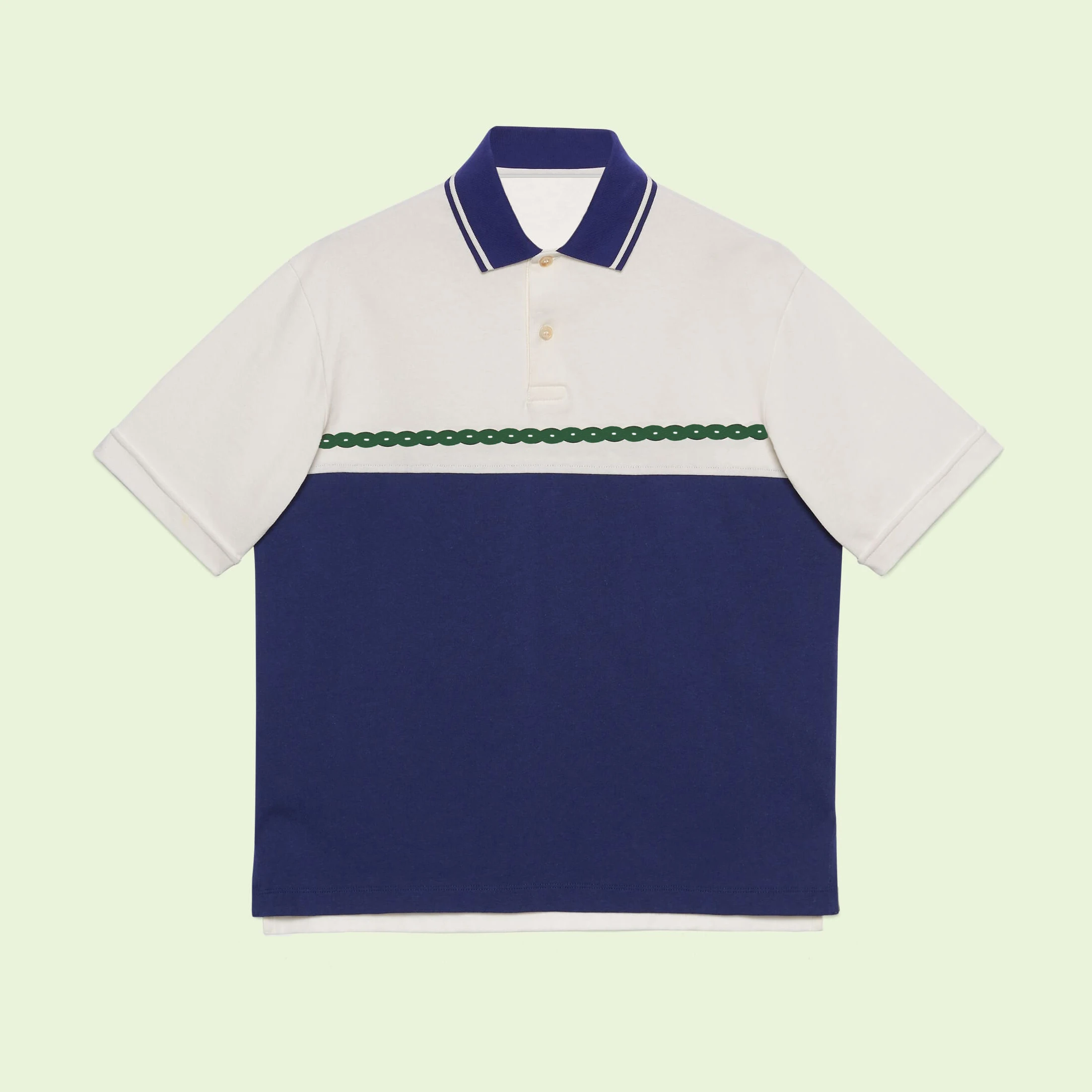 

NIGO Contrast Cotton Jersey Polo Shirt T-shirt #nigo4952