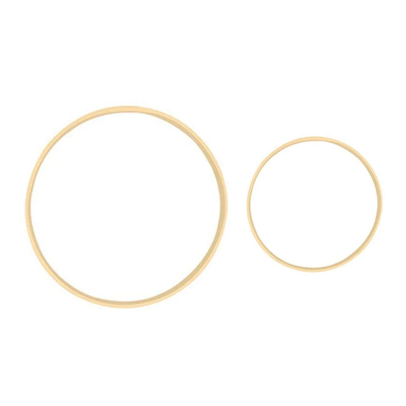 

2X бамбуковые кольца мечты, деревянные круглые кольца «Ловец», «сделай сам», обруч для цветочного венка, украшение для дома, сада, растения 13 ...