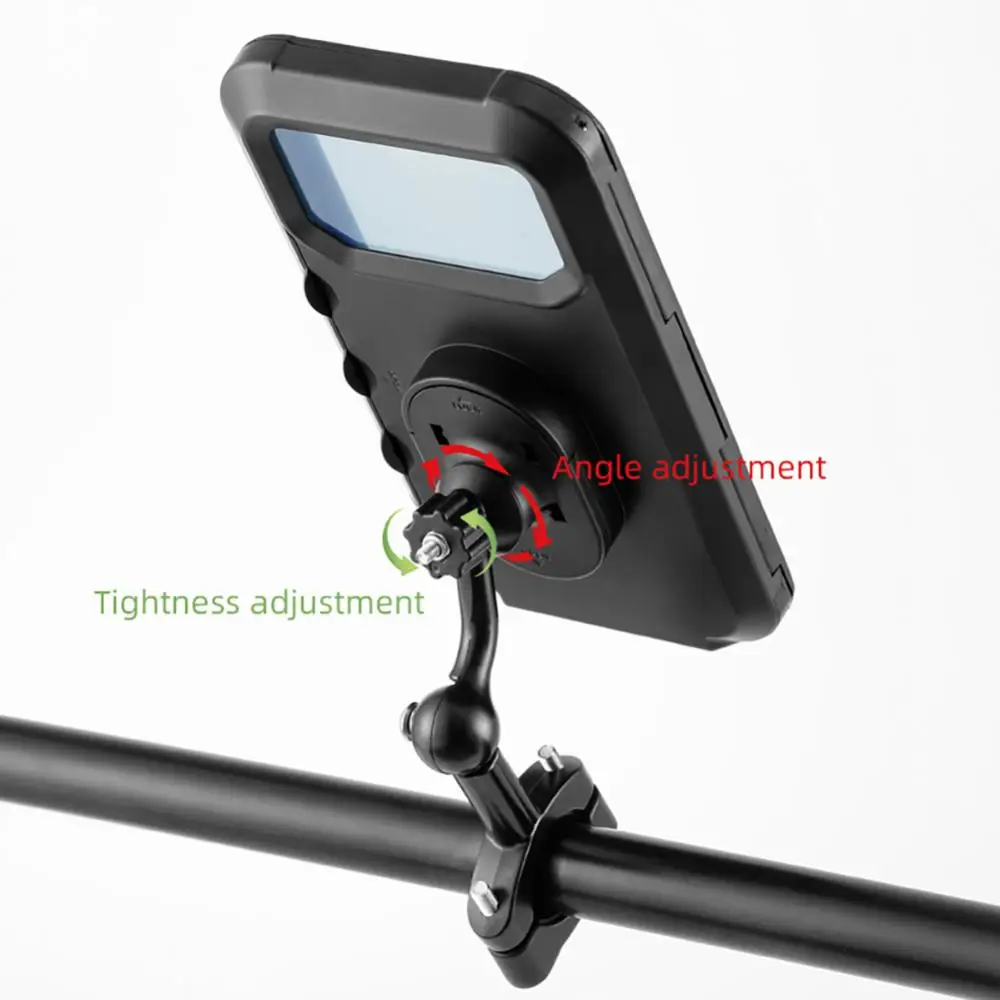 

Cellphone Mount Aluminum Alloy Scratch-resistant Rainproof Fully Enclosed Wear-resistant Riding Equipment Bicycle Stand Spring
