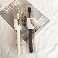 spiral toothbrush black and white couple soft toothbrush single toothbrush eco friendly products