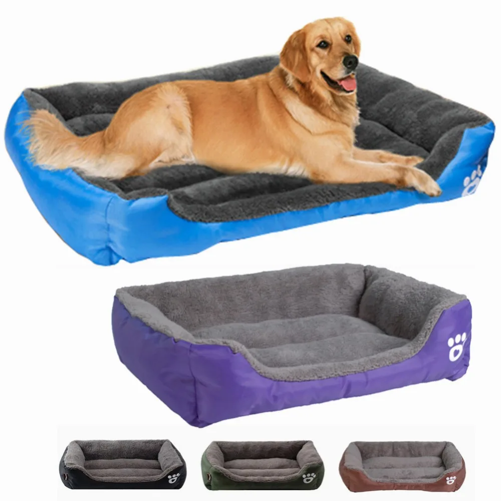 

13 Colors Paw Pet Sofa S/M/L/XL/XXL/XXXL Dog Beds Waterproof Bottom Soft Fleece Warm Cat Nest Bed Mats House Pet Dog Accessories