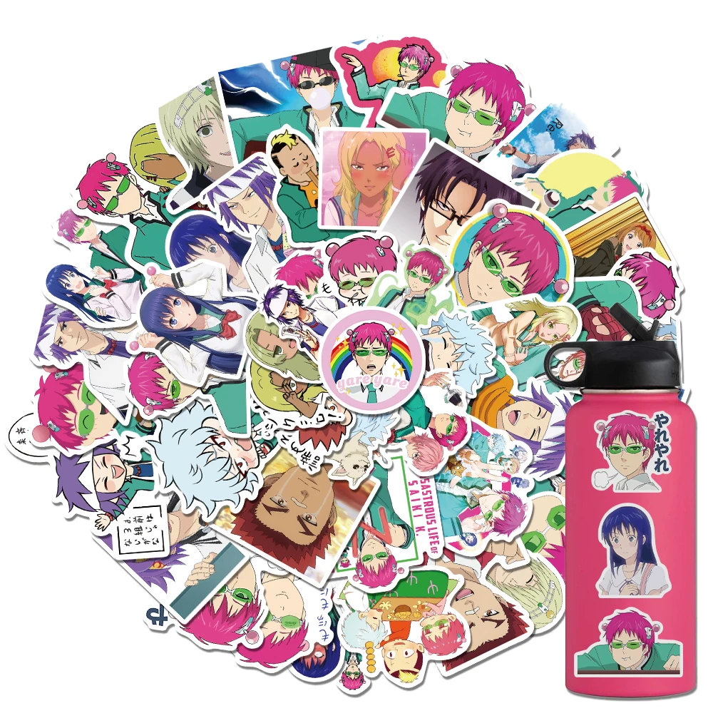 

10/30/50PCS Saiki K 2 Prints Sticker Art Paper Nostalgia Bar Poster Picture Suitcase Guitar Bedroom 2022 Arrivals Phone Stickers
