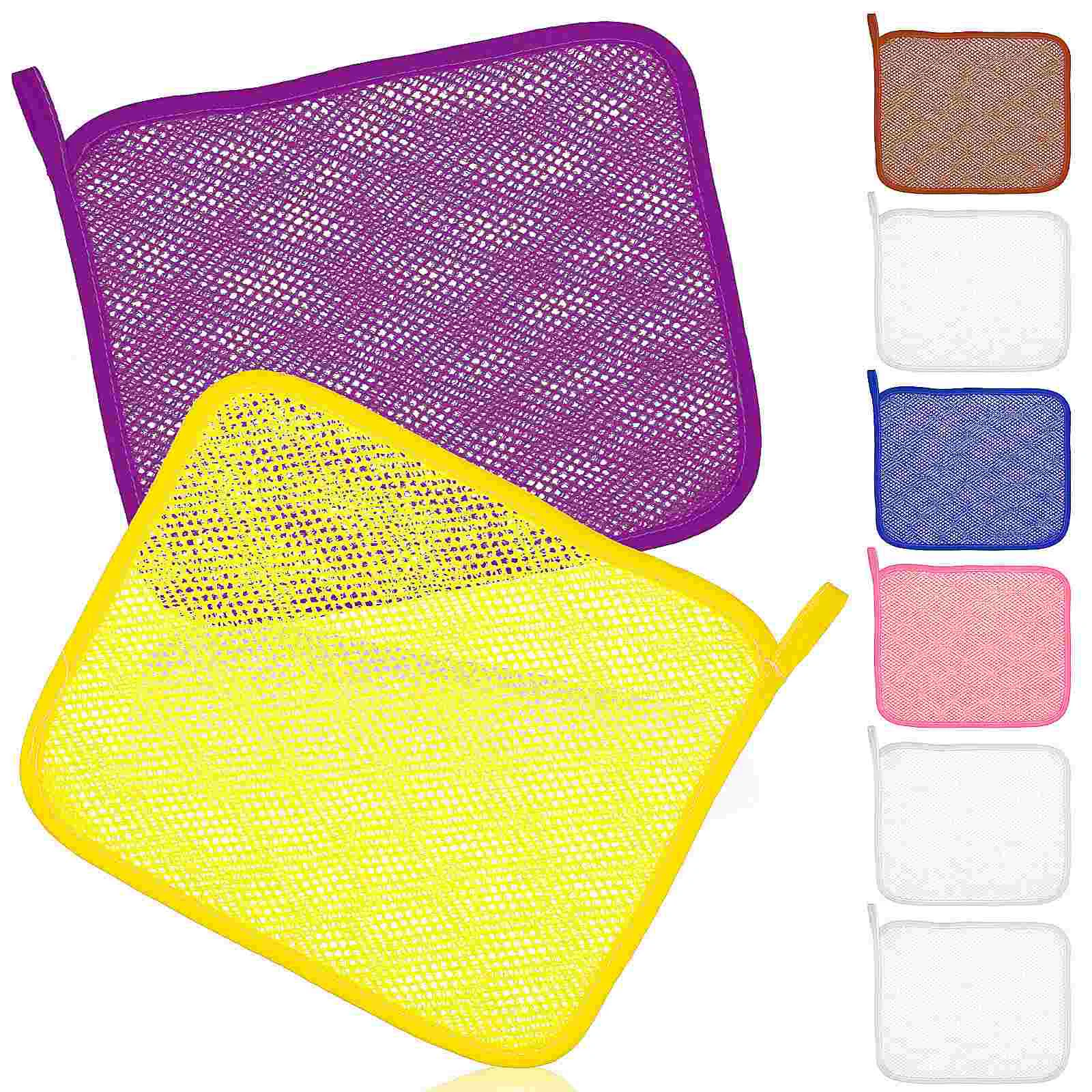 

8 Pcs Bath Cloth Towel Colorful Towels Nylon Exfoliating Washcloth Scarf Body Scrubber Cloths Miss