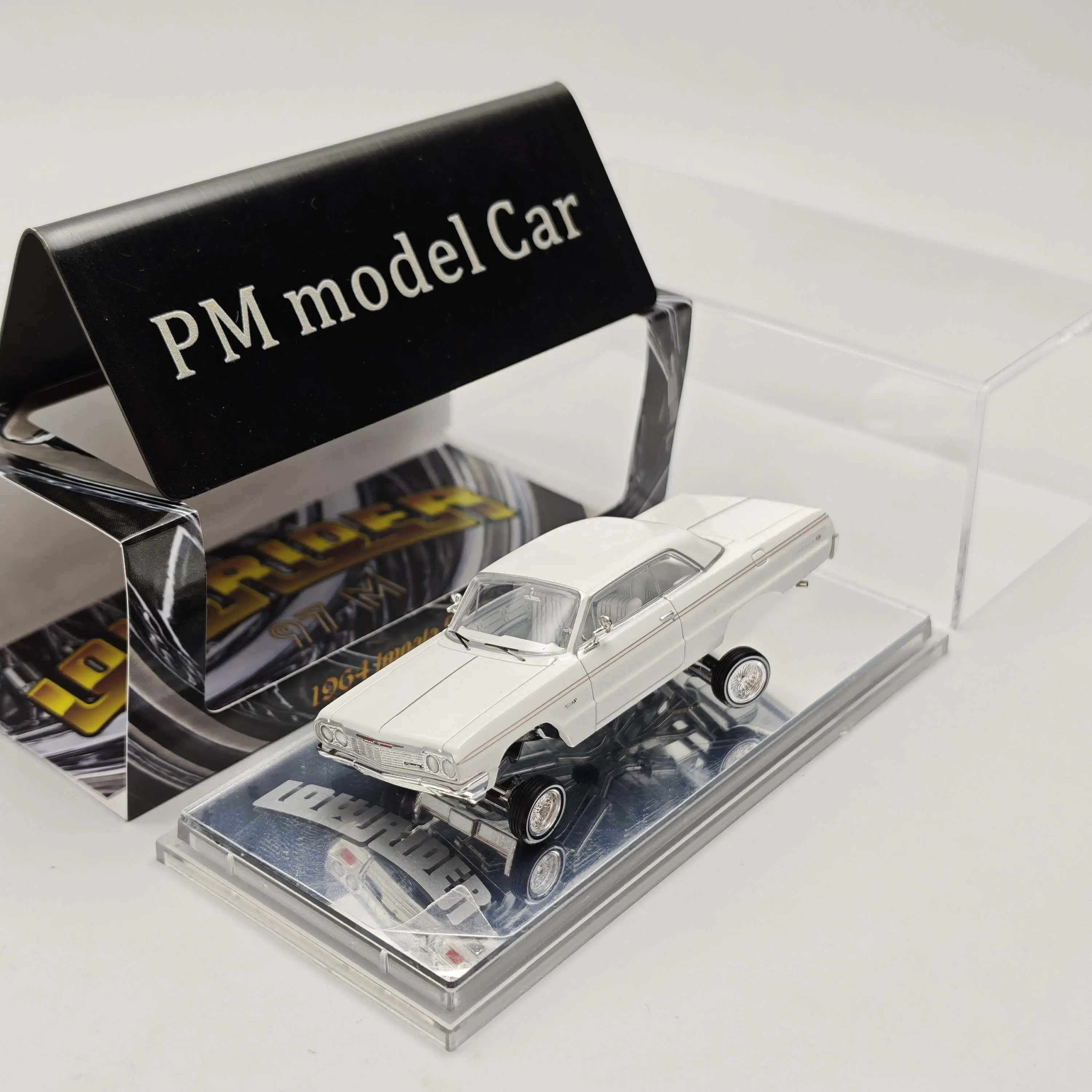 Фото Модель автомобиля 97M 1/64 1964 Jumping Car Impala LowRider из сплава №3