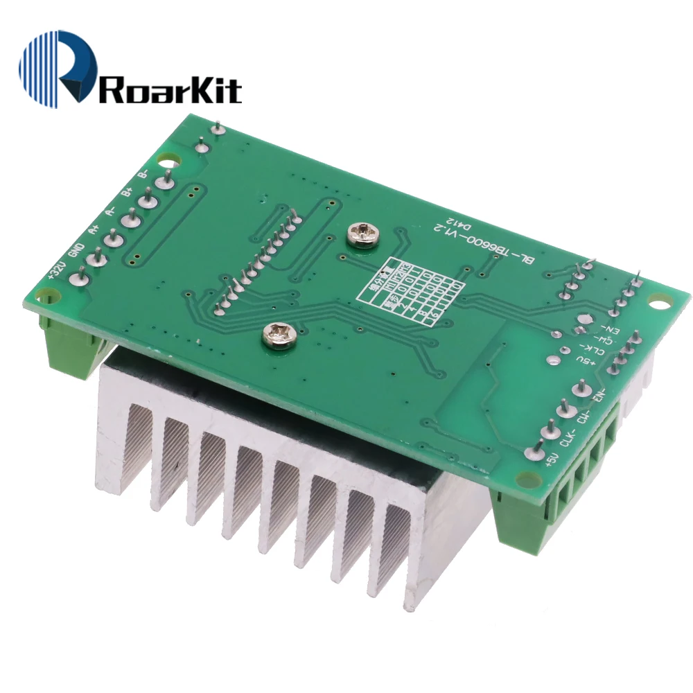Фото Одноосевой TB6600 4.5A DC 10-45V Двухфазный гибридный драйвер шагового двигателя, плата контроллера TB6560 с защитой от короткого замыкания №2