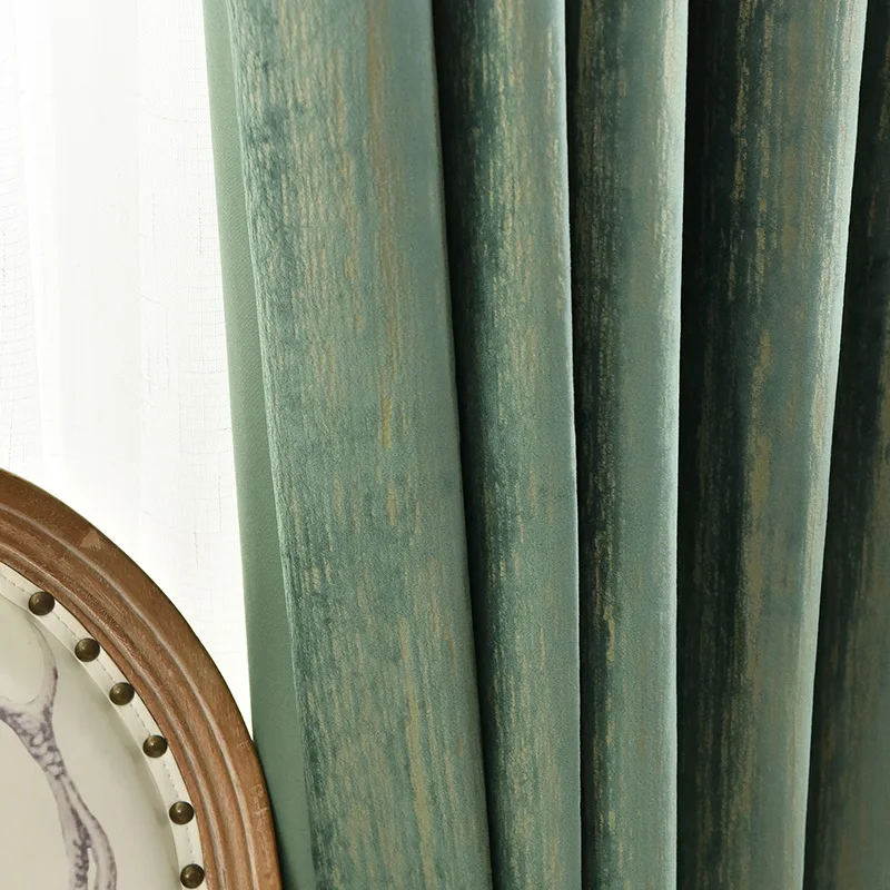 Американские ретро светонепроницаемые шторы бархатные звукоизоляционные