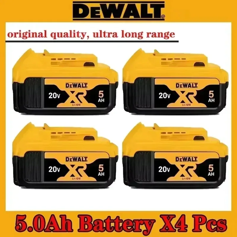 Фото НОВАЯ 100% кодированная оригинальная литиевая батарея Dewalt DCB202 DCB609 18 В 20 В 5 Ач 6 Ач ручная угловая шлифовальная машина молоток перезаряжаемая батарея №1