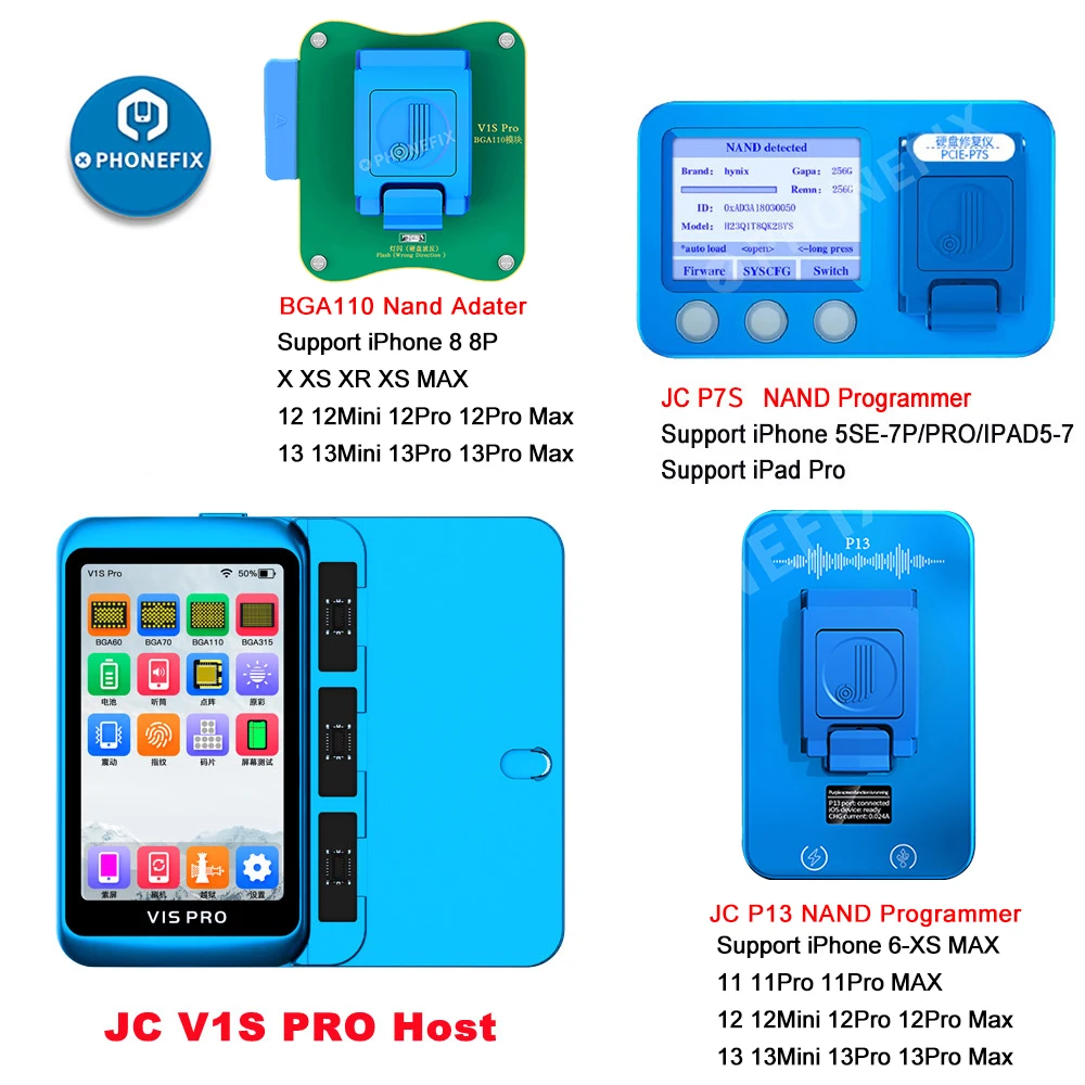 Плата JC V1S Pro P7S P13 NAND программатор BGA315 BGA110 BGA70 HDD последовательный чтение записи