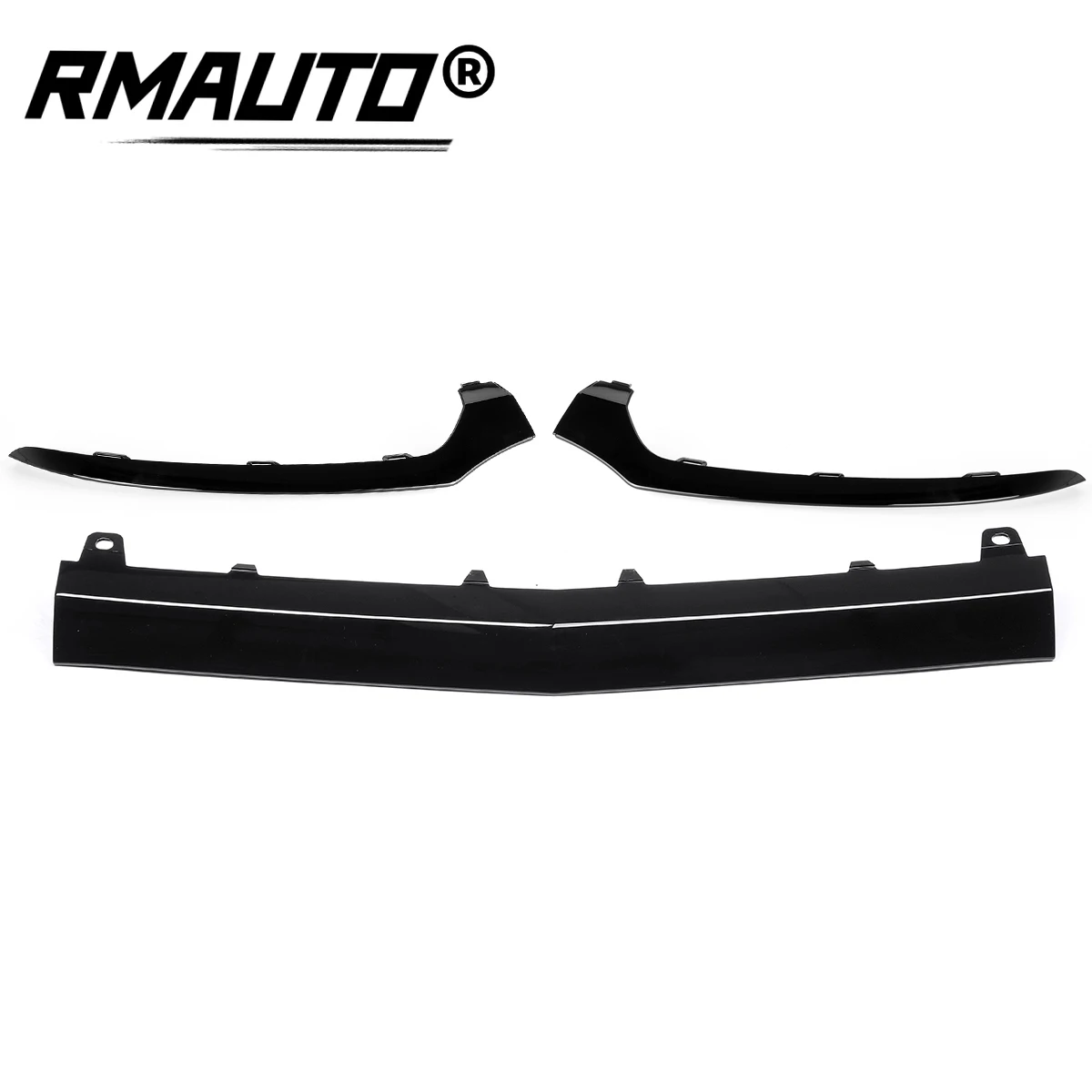 

3Pcs Car Front Bumper Lip Chin Body Kit Spoiler Splitter Cover Molding Trim For Mercedes For BENZ W205 C300 C400 C63 For AMG