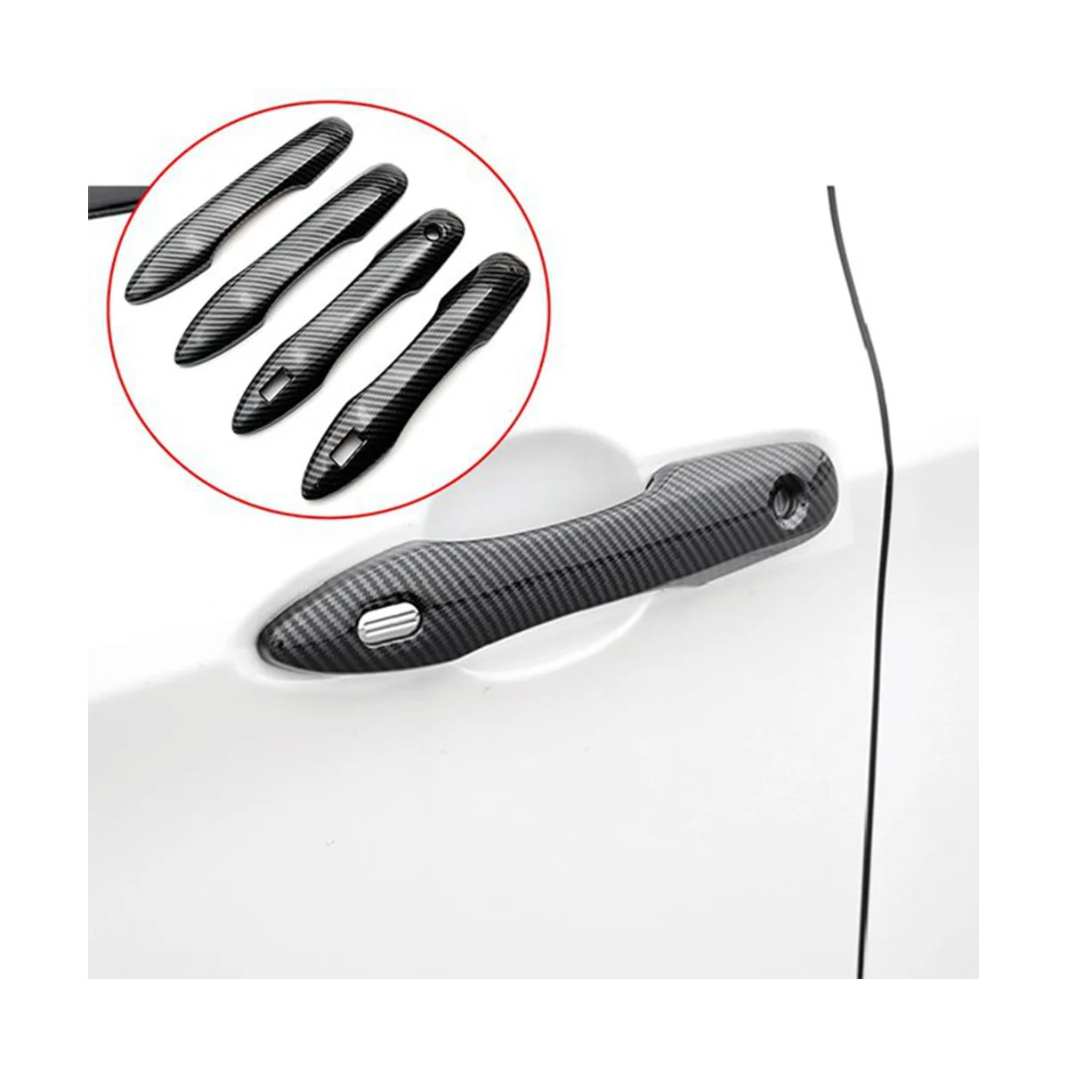 Автомобильная отделка из АБС-углеродного волокна для Toyota Corolla Cross 2020 2021