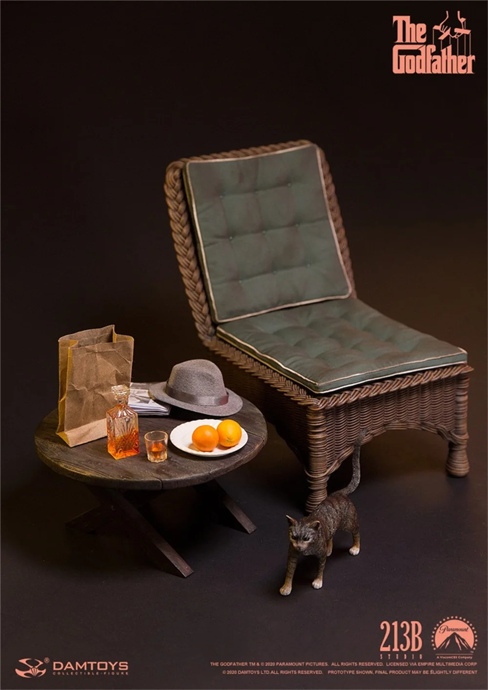 

1/6 DAMTOYS DAM DMS033 The Godfather (1972) Vito Corleone Gold Year Version Outdoor Chair Seat Cushion For Doll Scene Component