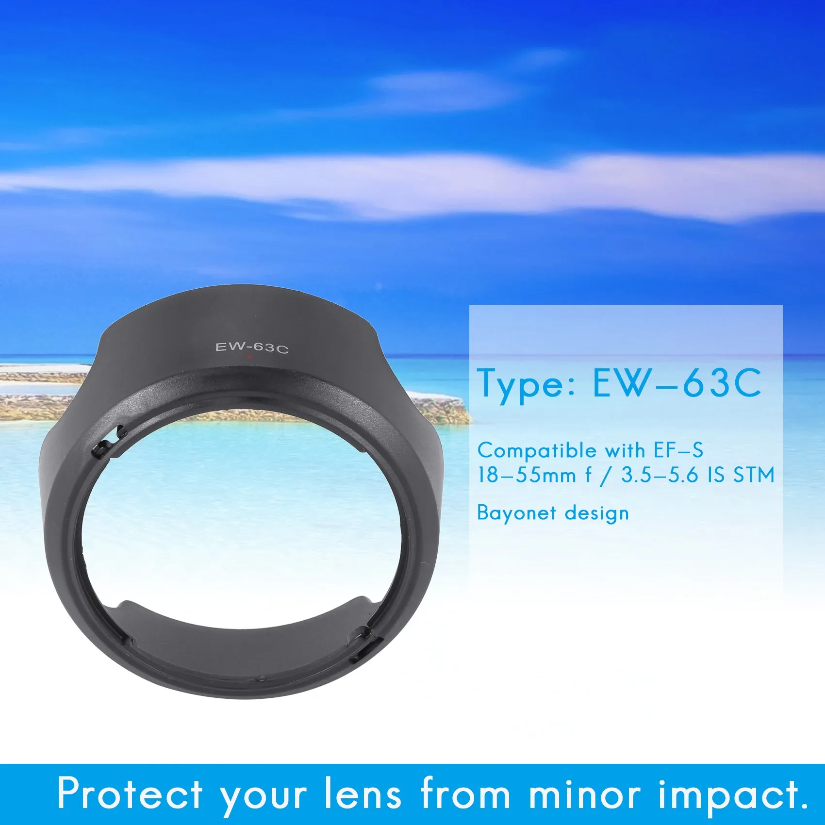 Бленда объектива камеры EW-63C EW63C для EF-S 18-55 мм F/3 5-5 6 IS STM