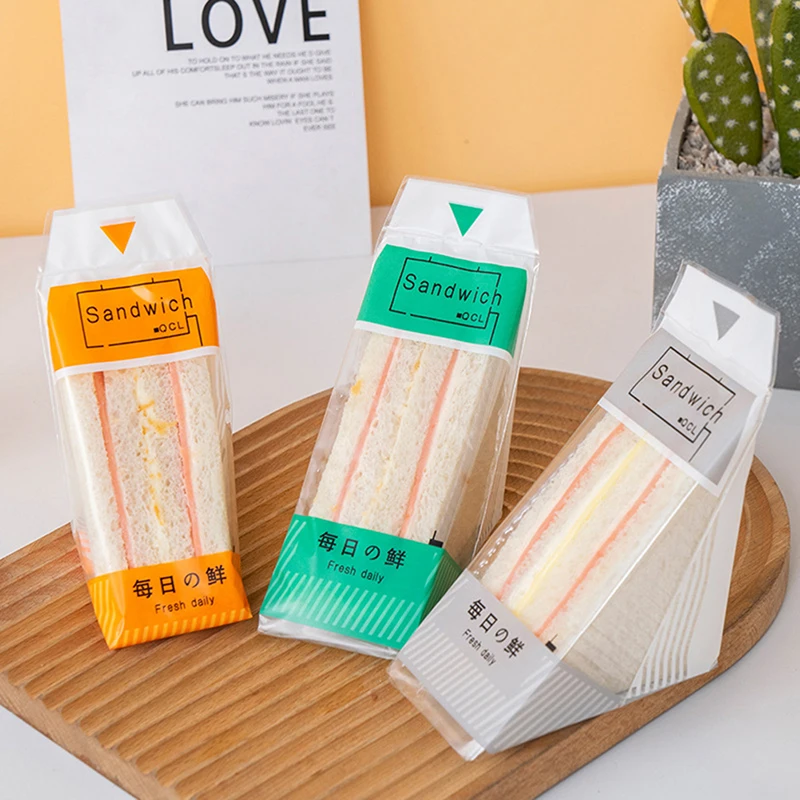 

100pcs Bread Light Packaging Sandwich Bag Sandwich Packaging Sandwich Bags for Kids Thicken Transparent Bread Sandwiches Bag