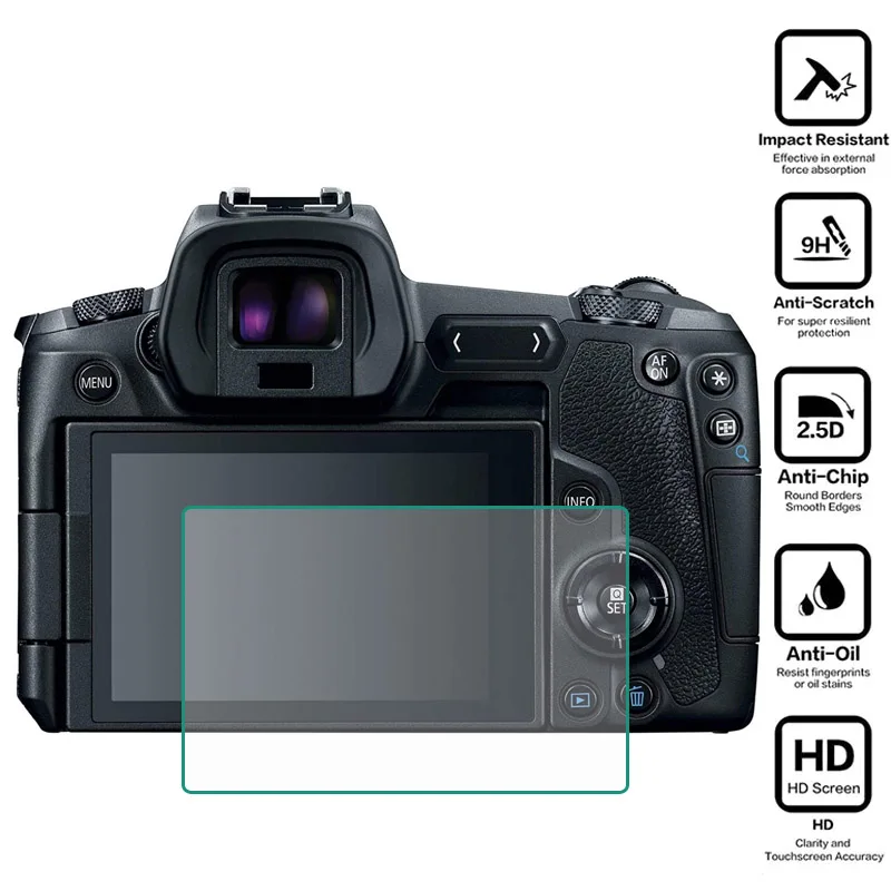 Glass Screen Protector for Canon G9X G7X G5X 6D 7D Mark II III 200D 750D 760D 77D 80D 800D 850D 90D 1300D 1500D R3/R5/R6/RP M200 |