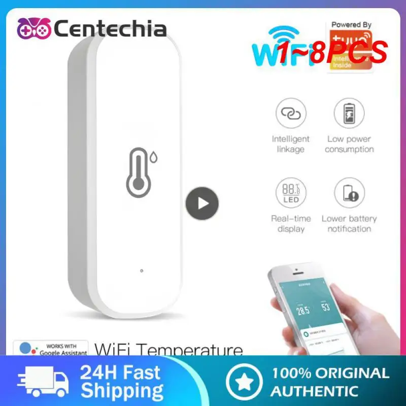 

Датчик влажности и температуры Zigbee 3,0 Wi-Fi, 1-8 шт.