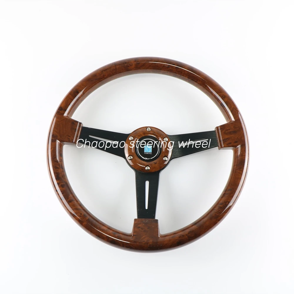 Руль деревянный универсальный 14 дюймов 350 мм персиковый цвет