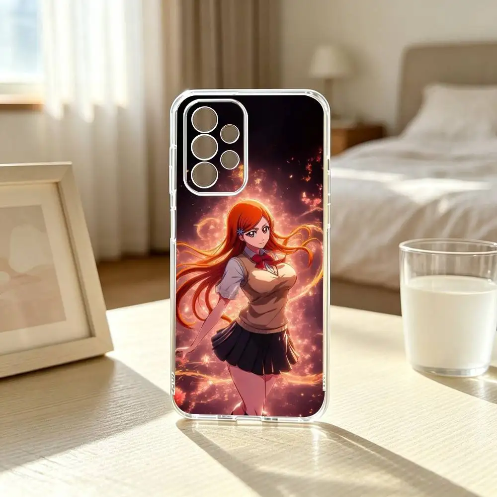 Фото Чехол для телефона BLEACH Орихиме Иноуэ-Э для Samsung S25, S24, S21, S22, S23, S30, Ultra, S20, Plus, Fe, прозрачный чехол, подарок. №5