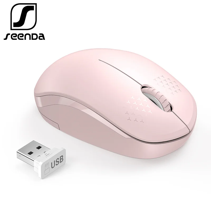 

Мышь Компьютерная SeenDa, 2,4G, беспроводная, бесшумная, 1600 DPI