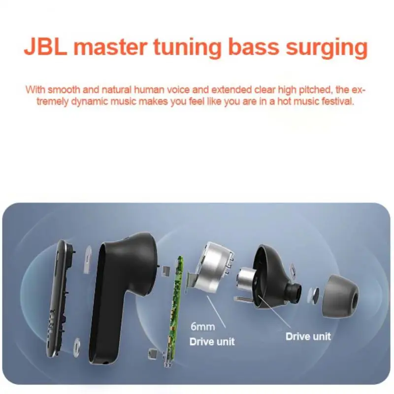 JBL Tune 230NC TWS шумоподавляющие наушники Bluetooth умные спортивные водонепроницаемые