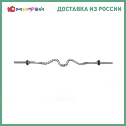 Гриф для штанги Титан d 31 мм хромированный Z-образный замок-гайка |