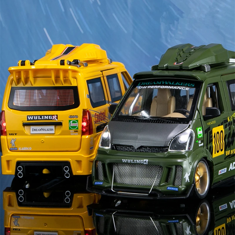 Модель спортивного автомобиля Wuling 1:24 литая металлическая модифицированная