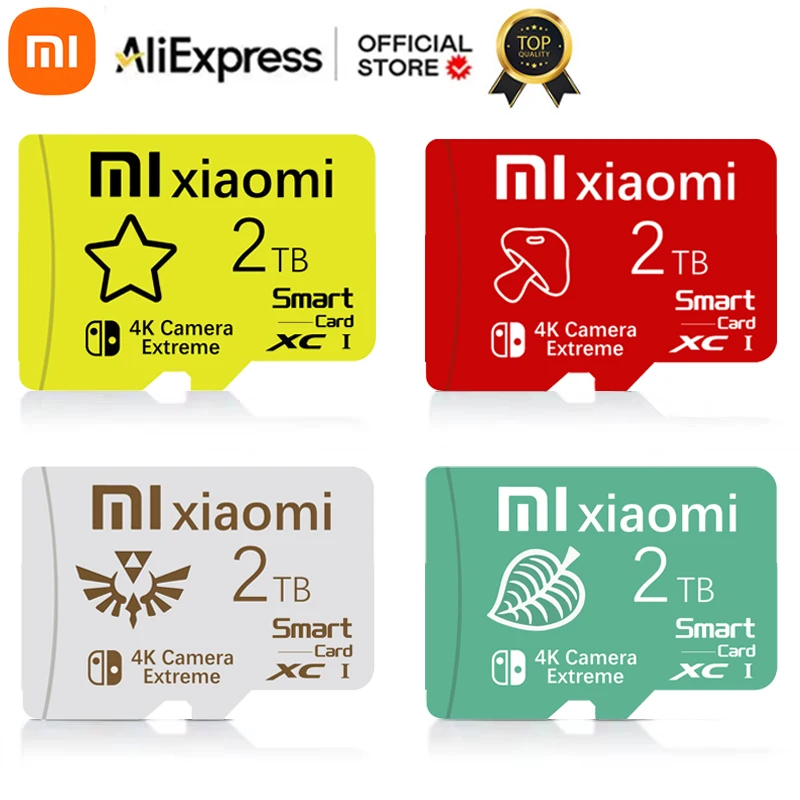 Высокоскоростная карта памяти Xiaomi 2 ТБ 1TB Micro TF SD Card 128GB V60 Mini UHS-1 Flash для Nintendo Switch