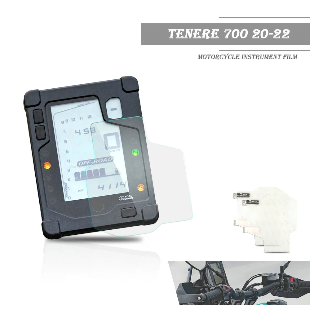 

2 набора, Защитная пленка для экрана приборной панели и спидометра для YAMAHA Tenere 700 20-22