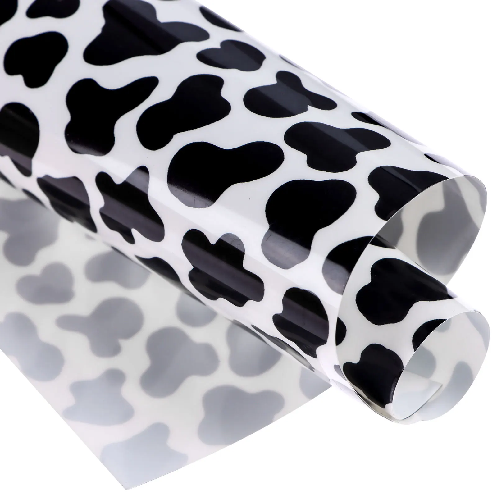 

12 Sheets Cow Print Pattern Heat Transfer Vinyls Cow Print Iron-on Transfer Vinyl HTV Iron on Vinyl for DIY T-Shirts Hats Coats