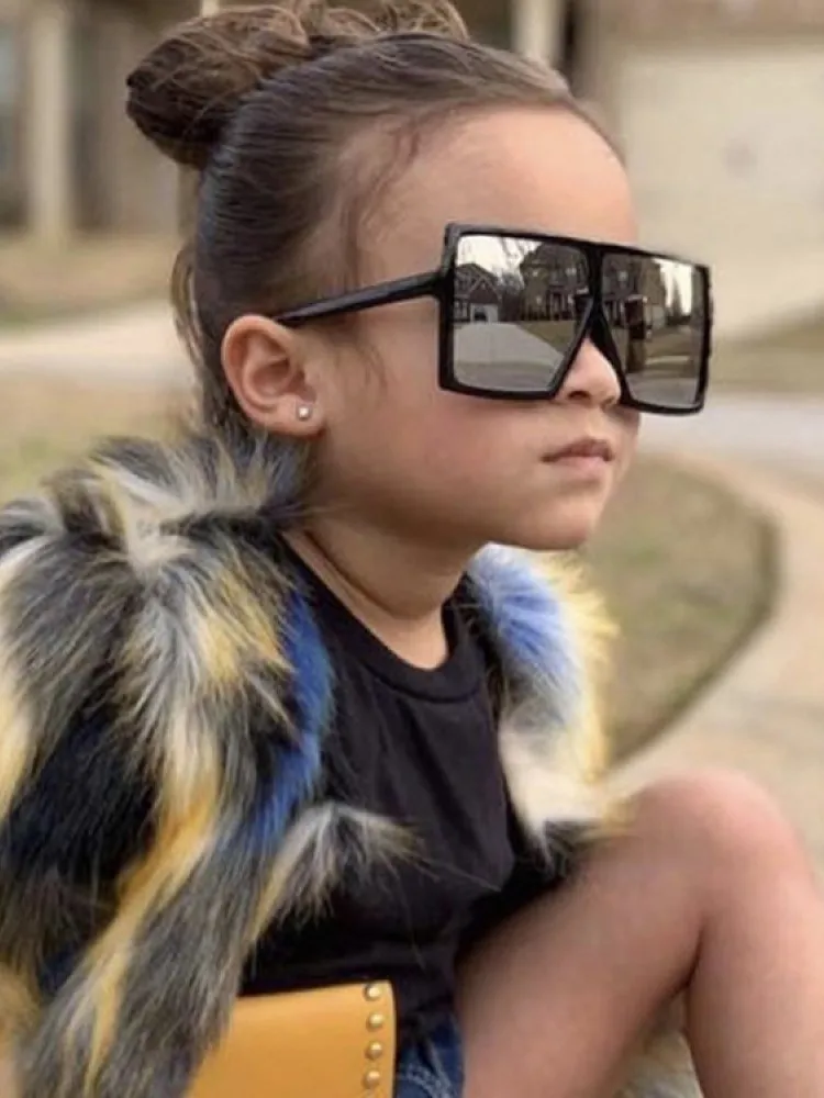 Lunettes De soleil carrées pour enfants  nouvelle mode 2022 pour garçons et filles  lunettes De