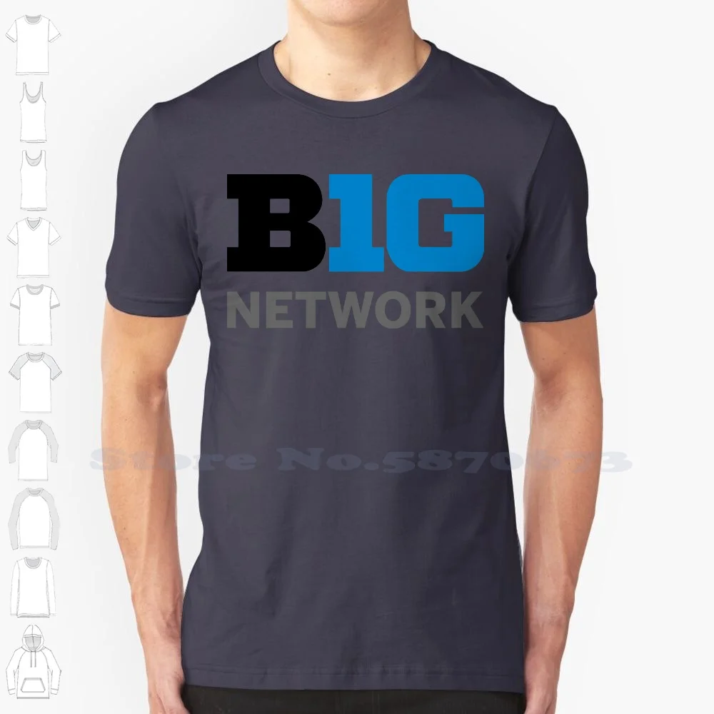 

Big Ten Logo Casual Streetwear Print Logo T-shirt Graphic 100% Cotton Tee