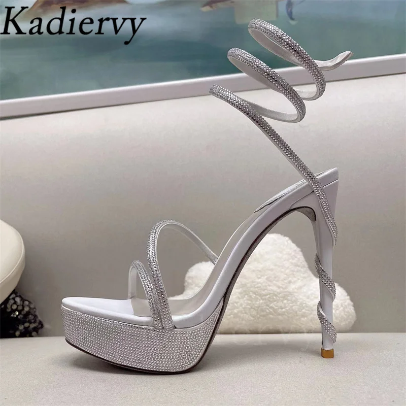 Женские босоножки на очень высоком каблуке модельные туфли с ремешком щиколотке